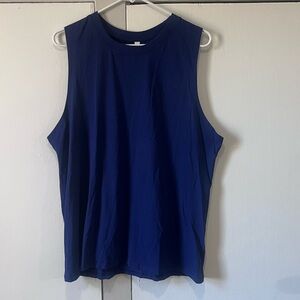 NWT Fabletics Navy Muscle Tank Rainbow Women’s M